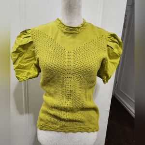 Knit green top